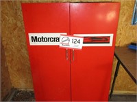 Motor Craft Parts Cabinet on Lets, w/ Contents