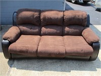 Double Reclining Sofa with Hide A Bed