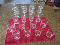 Letter "F" Glass Glasses, Cups, Goblets