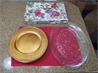 Plate Chargers, Turkey Platter, Place Mats