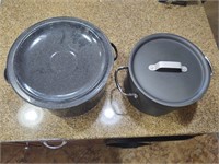 Canner and Aluminum Cookware Pot with Lid