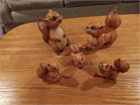 Ceramic Squirrel Family