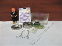 Misc. Lot - Vintage Doll, Cookie Cutters +