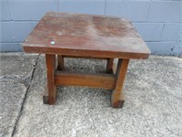 Wood Side Table 22x24x18
