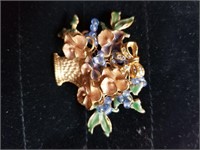 Flower Basket Brooch