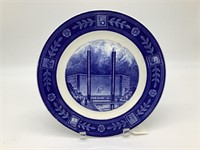 1939 NY Flow Blue Hall of Communications Souviner