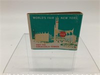 39 NY World's Fair Coca-Cola Tower Book of Matches