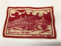 1939 NY World's Fair Brooklyn Bridge Small Mat