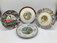 4 World's Fairs & Expos Souvenir Plates