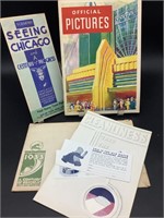 1933 Chicago World's Fair Photo Album & Guides (3)