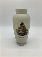 1893 Chicago Adm. Building Bristol Glass Vase