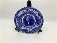 04 St. Louis World's Fair Flow Blue Souvenir Plate
