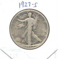 1927-S Walking Liberty Silver Half Dollar