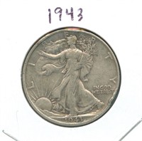 1943 Walking Liberty Silver Half Dollar