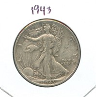 1943 Walking Liberty Silver Half Dollar