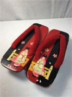 Hand painted Japanese Wooden Sandals