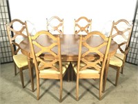 American of Martinsville Dining Table, (6) Chairs