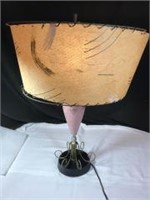 50's Kitsch Lamp w/ Rice Shade