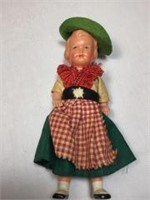 Hand Painted Composite Doll 6in tall