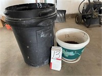 Planter & Garbage Can