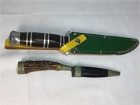 Fixed Blade Knives w Sheathes