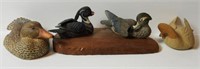 Lot #1308 - Pair of Miniature carved Wood Ducks