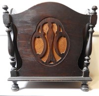 Lot #1319 - Mahogany Magazine Rack 12” x 18”x17"