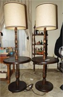 Lot #1328 - Pair of Pine lamp tables 56” each