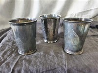 Sterling Silver 3 Piece Cup Set