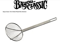 Bayou Classic 0186, 18-in Nickel-Plated Skimmer