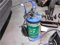 Grease Pump with barrel on dolly, approx. 120lb