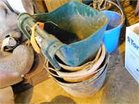 Plastic feed buckets