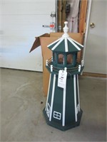 Wooden Light House Lawn Ornament