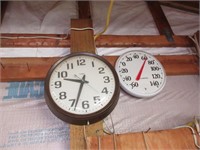 Timex Wall Clock & Acurite Thermometer