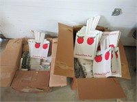 (2) Boxes of Apple / Fruit Bags.