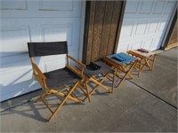 (4) Canvas Seat Folding Chairs