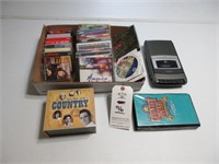 CD's, Cassette Player & Tapes