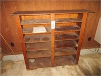 Wood Shelf (15"W x 57"L x 51"H)