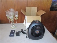 Electric Heater, Lamp, (2) Radios