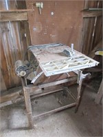 Old Table Saw on Stand