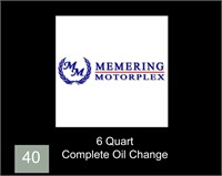 Memering Motorplex- Up to 6 Qt Oil Change