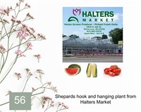 Hanging Basket & Double Shepards Hook Halters Mart