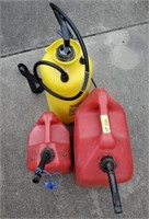 GAS CANS AND SPRAYER