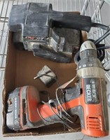 TRAY- BLACK AND DECKER DRILL AND CHARGER, WITH BAT