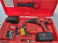 MILWAUKEE HD DRILL BATTERIES AND CHARGER