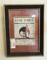 Lot #1392 - Sherman Clay Co. “Doll Dance” framed