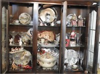 Lot #1395 - Entire contents of China cabinet
