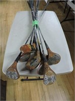Selection Vintage Golf Clubs