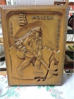 Molson's Resin Plaque 16"x12 1/2"