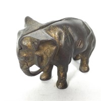 Antique Cast Iron Stationary Elephant Bank